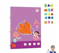 Pull String 3D Geometry Learning Book, Interactive Pull-String Geometry Learning Kit with Pop-Up Models,with Braided Rope Design,Folding Geometric Shape Learning Toy,Educational Interactive Toys (9)