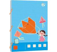 Pull String 3D Geometry Learning Book, Koyoata 3D Geometry Learning Book with Braided Rope Design Teach Volume and Surface Area Formulas, Teach Volume & Surface Area Formulas