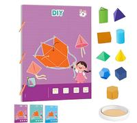 Pull String 3D Geometry Learning Book, New Interactive Pull-String Geometry Learning Kit, Teach Volume & Surface Area Formulas, Includes 9/12/15 Models(9-models)