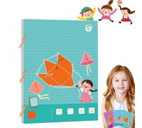 Pull String 3D Geometry Learning Book, New Upgrades 3D Shapes Pull-Wire Handmade Book, Folding Educational Interactive Toys with 9, 12, or 15 Shapes for Kids (15 Shapes)