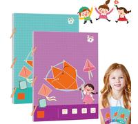 Pull String 3D Geometry Learning Book, New Upgrades 3D Shapes Pull-Wire Handmade Book, Folding Educational Interactive Toys with 9, 12, or 15 Shapes for Kids (9+15 Shapes)