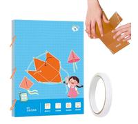 Pull String 3D Geometry Learning Book, Ori-ginal Foldable Geometric Shapes, Teaching Volume & Formulas, Pull String 3D Geometry Learning Book for Preschool Nursery Students