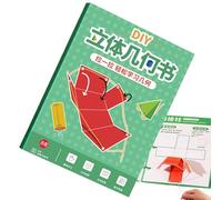 Pull String 3D Geometry Learning Book - Solids Geometric Models Learning Book | Hands-On Skills Development Tool for Home Traveling Kindergarten Schools Indoor