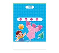 Pull String Geometry Learning Book | 3D Shape Math Kit,Educational Interactive Hands-On with 12 Models for Homeschool Library Math-Center Teacher-Resources Playroom