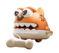 Pull String Puppy Toy - Wind Up Crawling Dog with Bone Cord, Early Learning Baby Toy (6.2x6.7x8.2cm)