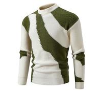 Pull Sweater Col Roulé Pour Hommes en Maille Fine paisseur Moyenne Douce Super Chaud Hiver Léger Confortable Coupe Slim Moderne Respirant Facile d'Entretien Les Activités de Plein Air Randonnée Green