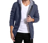 Pull Sweater pour Homme en Maille Uni paisseur Moyenne Doux Classique Moderne Sweat-Shirt Slim Fit Respirant Col Pull-Over 2 Boutons Haut de Qualité Anti-Pilling Les Activités Plein Air Randonnée
