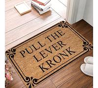 Pull The Lever Kronk Front Doormats Non Slip Entrance Rug Machine Washable Mat Entry For Kitchen Dogs Patios 40 X 60Cm