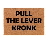 Pull The Lever Kronk Funny Welcome Mat Low Profile Door Mat Non Slip Mat Entry For Entrance Front Door Dogs 40 X 60Cm