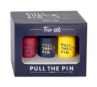 Pull the Pin Rum Gift Set Trio - 3x5cl Spiced Rum, Passion Fruit & Pineapple Rum, Raspberry & Strawberry Pink Rum 37.5% ABV, Flavoured Rum Mini Alcohol Gift Set, Birthday, Fathers Day Gift