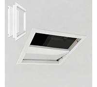 Pull to Open Ceiling Hole Cover Access Doors, Metal Flat Blank Plate Wall Hole Covers, Aluminum Alloy Access Hole Cover for Attic Crawl Space Wine Cellar(12x18in/30.5x45.7cm)