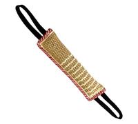Pull Toy for Dogs - Dog Bite Jute Cushion Training Toy with 2 Strong Handles | Interactive Puppy Pull Toy for Tug of War, Dog Toy for Medium to Large Dogs