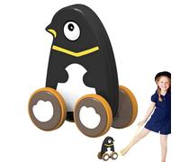 Pull Toy, Push Toy - Funny Cute Rope Toys, Toy | Early Education Toy with Rubber Wheels, Interactive Pull Toy, Estimu