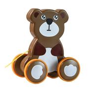Pull Toys for 1 Year Old, Funny Animal Push Pull Toy, Diverse Play Styles, Silent Tire, Educational Walking And Balancing Toy, Promote Physical Development