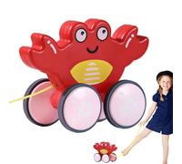 Pull Toys for 1 Year Old,Pull String Toys, Animal Shape Push Toy - Diverse Play Styles, Silent Tire, Educational Walking And Balancing Toy, Promote Physical Development