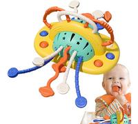Pull Toys For Children | Suction Cup Fidget Teether - Pull Toy | For Boys And Girls From 3 Months, Learning, Travel, Car, Airplane, Children's Chair, Birthday