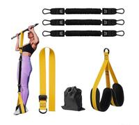 Pull Up Assistance Bands,Heavy Duty Resistance Band Pull Up Assistance Bands,Strength Training Band for Home Gym Fitness,Workout Straps,Adjustable Weight/Size with Feet/Knee Rest (225 LBS-Yellow)