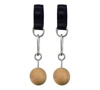 Pull Up Ball Grip - Beech Wood Training Hold Grips Climbing Attachment Strength Trainer Hold Grips Noncraping Grip Pull Up Handles, Finger Strength, Bicep Back