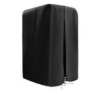 Pull Up Bar Cover Waterproof Dustproof Protective Case Zipper Drawstring 210D Oxford Black Power Tower Dip Station Outdoor Indoor 107x102x163cm Secure Fit All-Weather Resistant