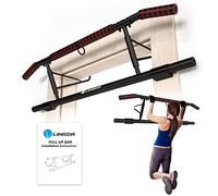 Pull-up bar door bar - for door frames without screws - training at home up to [200 kg] - 20 cm higher in the door frame for more freedom of movement - secure hold - fitness bar with foam, with punching bag holder