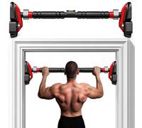 Pull-Up Bar Door Frame - Pull Up Bar Door Frame with Rotating Gear Lock, for Door with Level Meter & Training Rings, Horizontal Bar Without Screws 73-100 cm Extendable, up to 500 kg