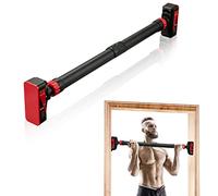 Pull Up Bar Doorway, Chin Up Bar with Level Meter & & Anti-Slip Design, NO Screws for Ultimate Door Frame Protection, 200KG Max Load Extra Wide Dip Workout Bars Adjustable Width from 69-92 cm