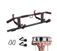 Pull Up Bar Doorway with Ergonomic Grip, Door Frame Pull up Bar Doorway Chin up Bar, with Professional Training Suspension Strap Set, Multi-Angle Grip for Home Gym Exercise