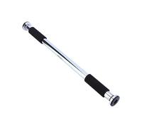 Pull Up Bar for Doorway - Adjustable Chin Up Bar for Home Gym Strength Training - Foam Grip Door Exercise Bar for Upper Body & Core Workouts (Silver)