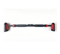 Pull Up Bar for Doorway, Adjustable Door Gym Bar 65-100cm, No Drill Chin Up Bar for Home Workout, Heavy Duty Upper Body Training Bar for Pull Ups, Sit Ups, Core Fitness Exercise, Black Red