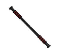 Pull Up Bar for Doorway - Adjustable No-Screw Chin Up Bar for Home Gym Strength Training - Foam Grip Door Exercise Bar for Upper Body & Core Workouts (Black)