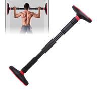Pull Up Bar for Doorway, Chin Up Bar No Screws Strength Training Heavy Duty Upper Body Fitness Workout Bar, Adjustable Length from 65-100cm/25.59-39.37inch Horizontal Bar Non-Slip for Home Gym