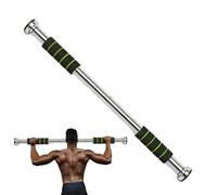 Pull-up bar for the door, pull-up exercise bar for the door, installation without screws, 440 lbs, weight capacity, ergonomic handle, fitness device, adjustable width for powerlifting workout, powers