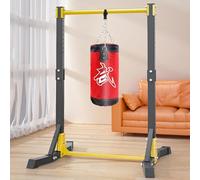 Pull Up Bar Free Standing, Heavy Duty Pull Up Station, Freestanding Pull-up Bars for Strength Training Workout, Chin ups Bar for Doorway Home Outdoor Gym Fitness Equipment (Black)