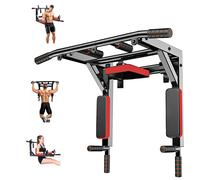 Pull Up Bar Station Wall Multi-Function Bar For Pull-Ups