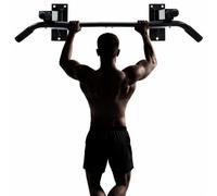 Pull Up Bar Wall Mounted - Heavy Duty Chin Up Bar with Foam Padded Grips for Upper Body Training - Wall Fitness Bar for Home Gym Workouts (Black)