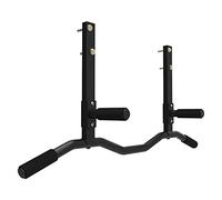 Pull-Up Bars Wall-Mounted Horizontal Bar, Steel Chin Up Bar, Indoor Home Gym Muscle Exercise Bar, Resistance Band Suspension Equipment, Load-Bearing 250Kg,Blackcurved Rod