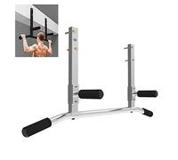 Pull-Up Bars Wall-Mounted Horizontal Bar, Steel Chin Up Bar, Indoor Home Gym Muscle Exercise Bar, Resistance Band Suspension Equipment, Load-Bearing 250Kg,Silverstraight Rod