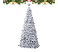 Pull Up Christmas Tree,Artificial Foldable Home Decor Without Lights | Full Christmas Tree,for Thanksgiving Holiday Birthday Party Offices Home Room Night Yard Farm Garden Lawn Indoor