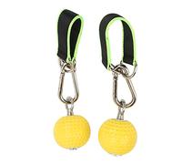 Pull Up Grips Ball Set Non Slip Arm Strength Training Exercise Equipment for Rock Climbers Athletes Gymnastics PU Steel Nylon 2 Balls 2 Webbing 2 Buckles (72mm model)
