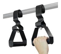 Pull Up Handles | 2 Piece Adjustable Sports Grips | Strength Trainer for Upper Body Training | Home Gym Garage Door