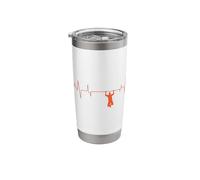 Pull up on the Heartbeat Line Fitness Stainless Steel Insulated Tumbler