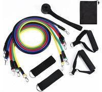 Pull Up Resistance Bands - 5 Levels Heavy-Duty Exercise Bands for Muscle Training, Yoga, Calisthenics & Fitness Workouts - Latex/TPE (11Pcs (Natural Rubber))
