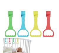 Pull Up Rings Baby - Stand Up Rings Baby Walking Crib Pull Rings | Comfortable and Practical Baby Bed Stand Up Rings Exercises Assistant for Baby Activity