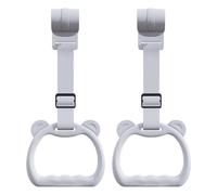 Pull Up Toy - Multicolor, 2 Pieces Cot Hangable Rings, Training Tool Toy Strap Handle Grip for Walking Practice, 6 Inch Length, Cotton, Adjustable | Exercise, Boys, Girls, Daycare, Yard, Play, Li