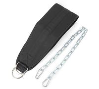 Pull - Up Weighted Dip Belt, Dual Ring Gym Fitness Equipment, Heavy Duty Steel Chain Supports Up to 200lbs, Perfect for Chin - Ups, Push - Ups and Lunges, Adjustable Polyester Stra