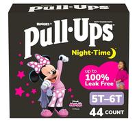 Pull-Ups Girls' Night-Time Potty Training Pants, Size 5T-6T Overnight Training Underwear (46-60 lbs), 44 Ct