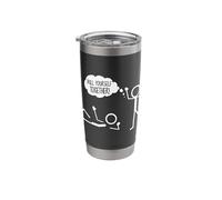 Pull Yourself Together Figure Motivational Stainless Steel Insulated Tumbler