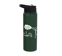 Pull Yourself Together Figure Motivational Stainless Steel Insulated Water Bottle