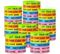 PullCrease 150 Pcs Let Your Light Shine Bracelet Vbs 2026 Illuminate themed Gifts Glow in The Dark Wristband, Matthew 5: 16 Silicone Wristband Bible Verse Bulk for Church Sunday School Party Favor