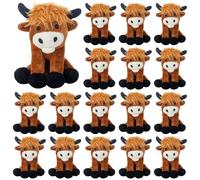 PullCrease 24 Pcs Plush Toys Small Stuffed Animal Bulk 4.72 Inch Mini Hawaii Keychains Plush Birthday Party Decorations Hanging Ornaments Keychain for Women Party Favors